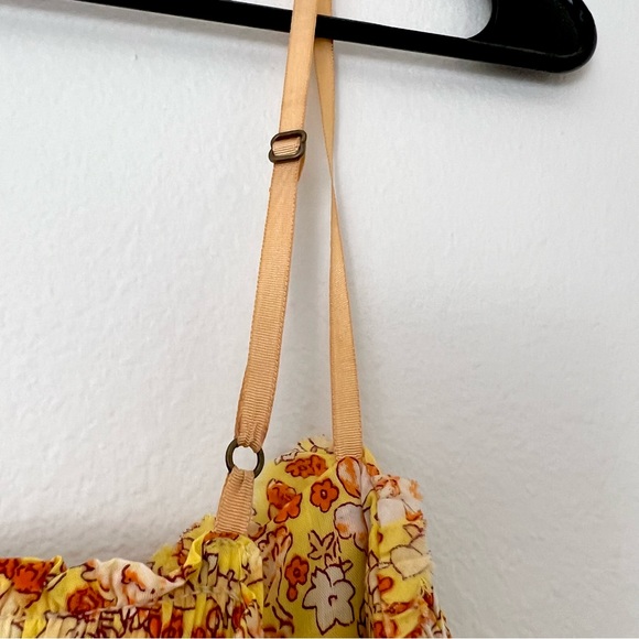 Free People Molly Jo Floral MIDI Dress — Golden Combo (XS) - Picture 12 of 13